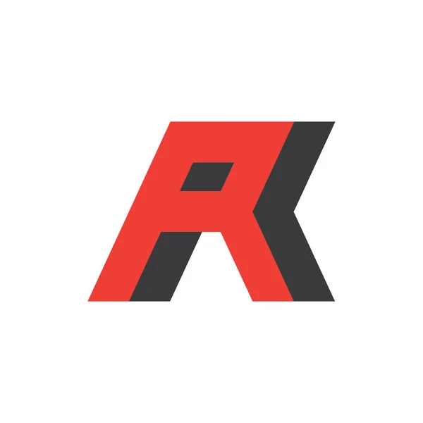 Lettera RR logo design vettoriale — Vettoriale Stock