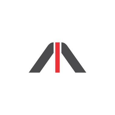 Mektup Up Arrow logo tasarım vektörü ile