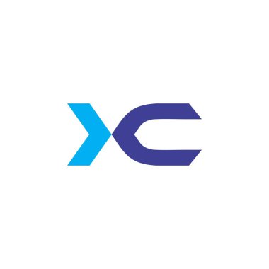 Letter Xc logo tasarım vektörü