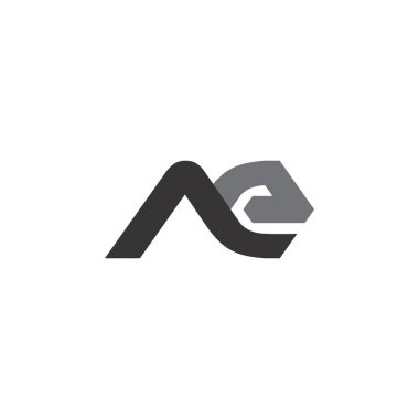 Letter Ae logo tasarım vektörü