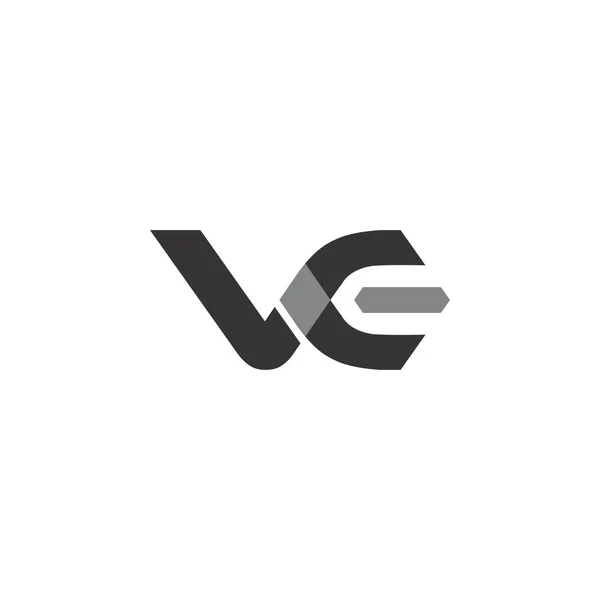Carta VE logotipo vetor de design — Vetor de Stock