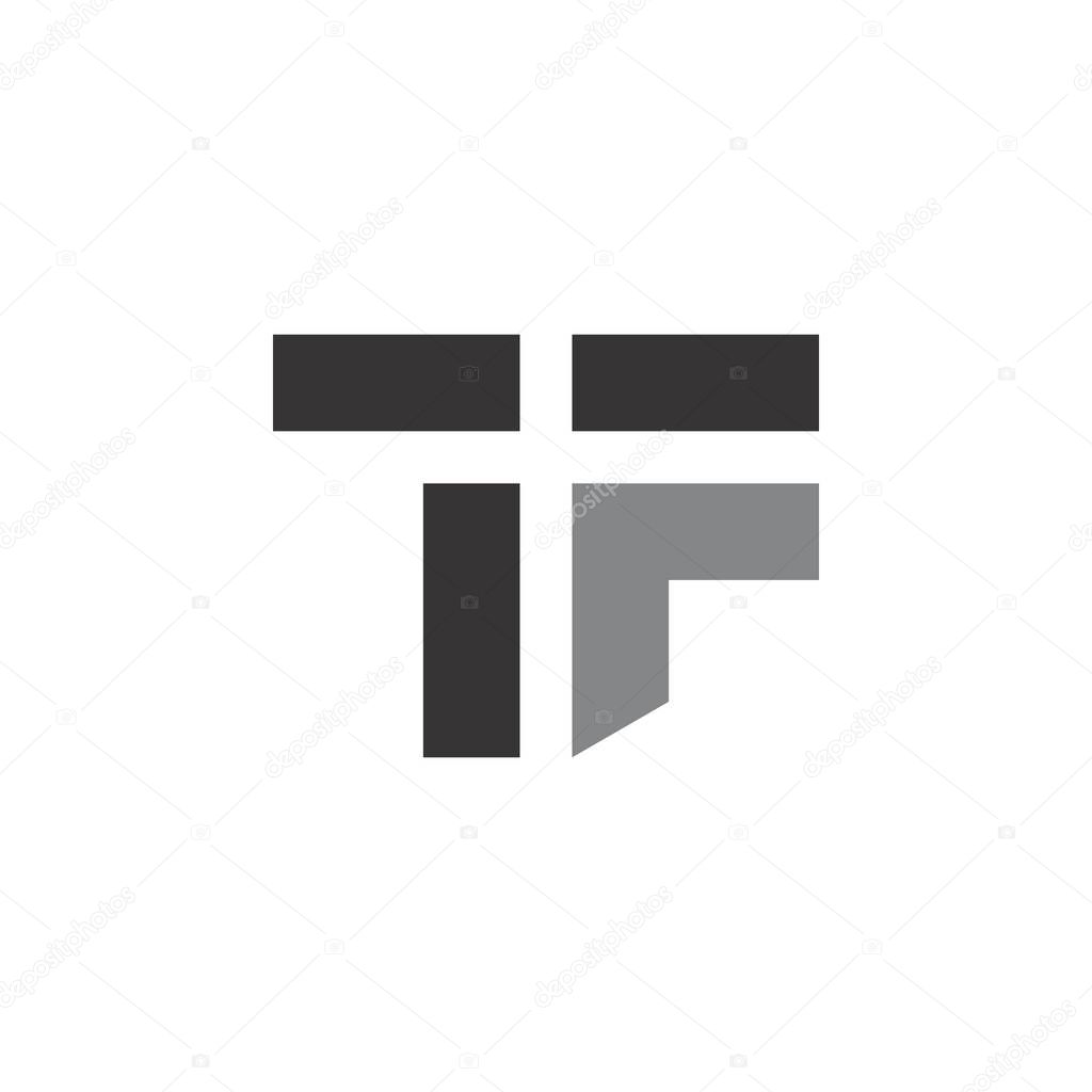 Letter TF logo design vector