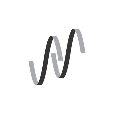 Mektup Ss 3d logo tasarım vektörü