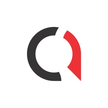 Mektup CQ logo tasarım vektör