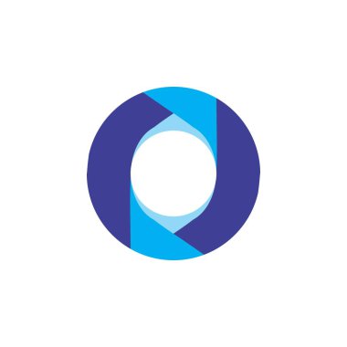 Mektup rj logo tasarım vektörü ile daire