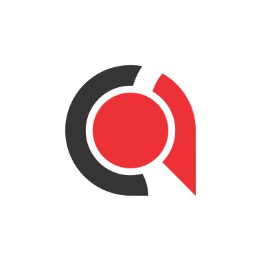 Mektup CQ logo tasarım vektör