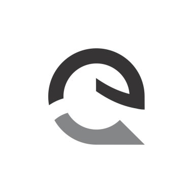 E Harfi Logo Tasarım Vektörü