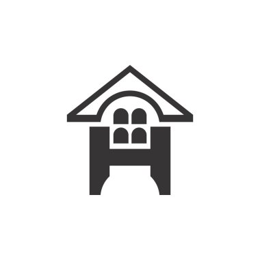 Mektup H Home Building logo tasarım vektör ile