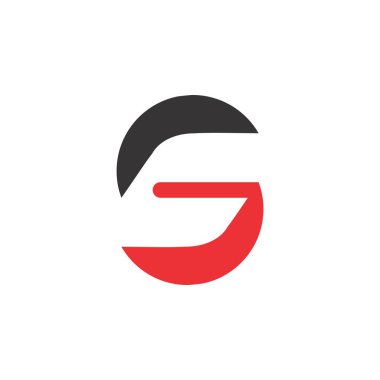 G harfi logo tasarım vektörü