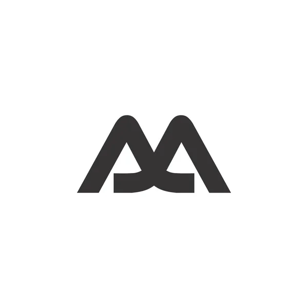 Letra M logo diseño vector — Archivo Imágenes Vectoriales