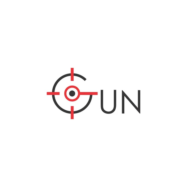 Letter Gun logo tasarım vektörü