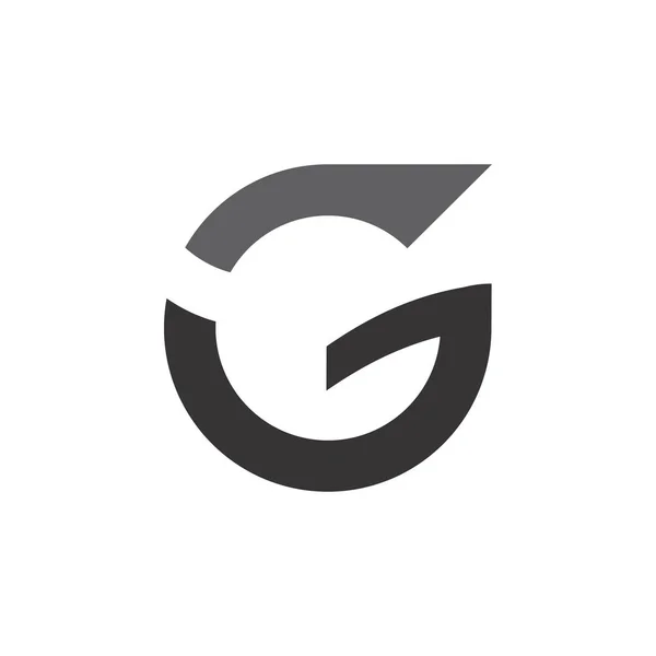 Lettre CG logo design vecteur — Image vectorielle