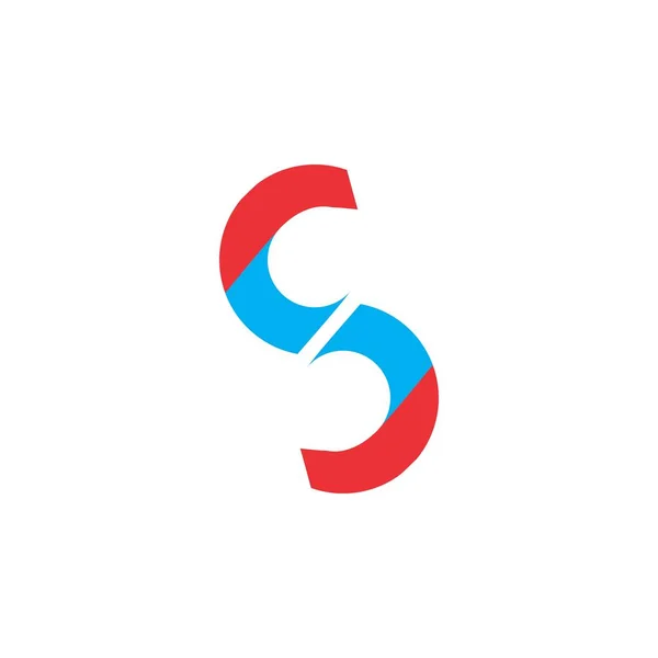 S harfi logo tasarım vektörü