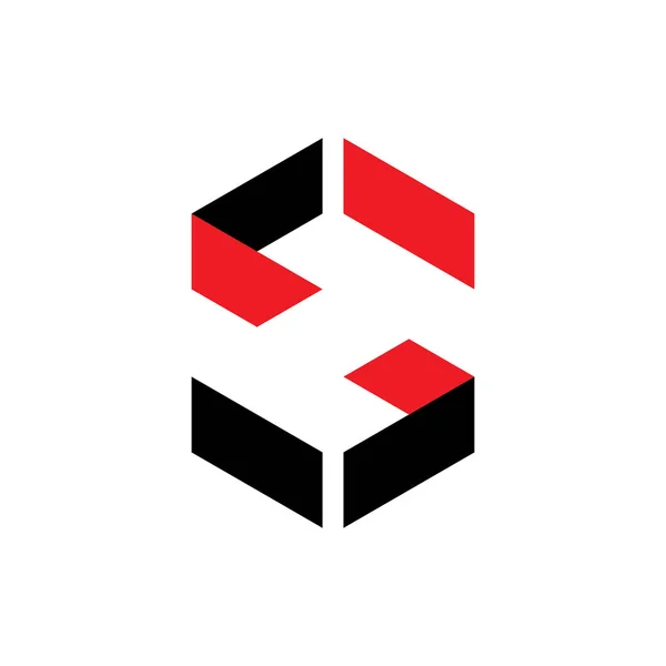 Mektup S veya Cj 3d logo tasarım vektörü