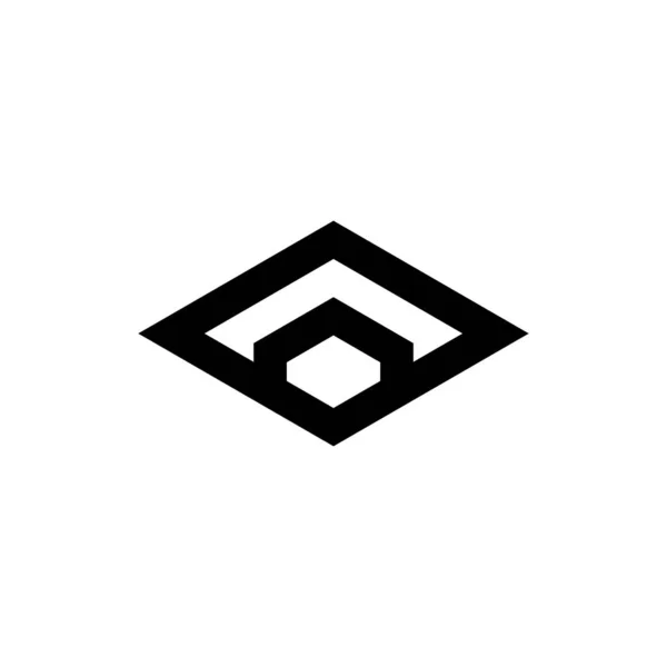 Diamond Home Building logo design vektor — Stock Vector