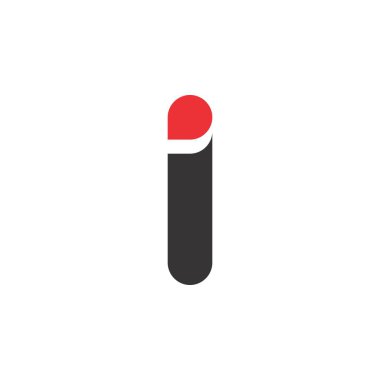 Harf i logo tasarım vektörü