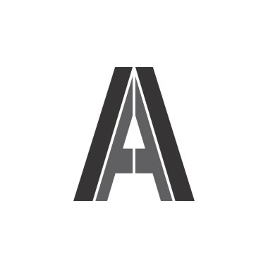 Bir harf logo tasarımı Vektörü