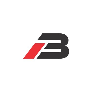 Ib harfi logo tasarım vektörü