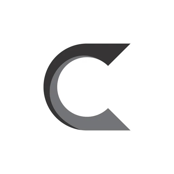 Вектор дизайна логотипа C letter 3D — стоковый вектор