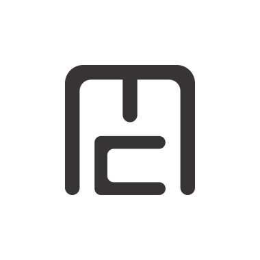 Letter Mc logo tasarım vektörü