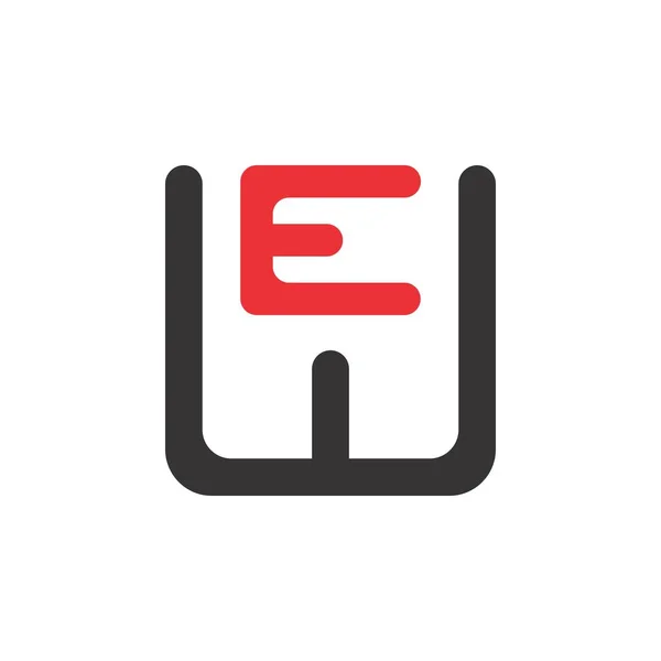 WE letter logo design vector — Stock Vector