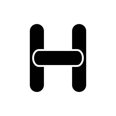 H harfi logo tasarım vektörü