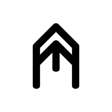 UP ARROW logo tasarım vektörü