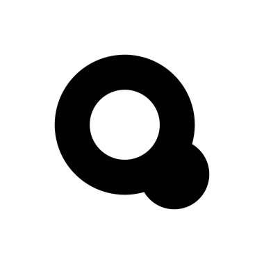 Q Harfi Logo Tasarım Vektörü