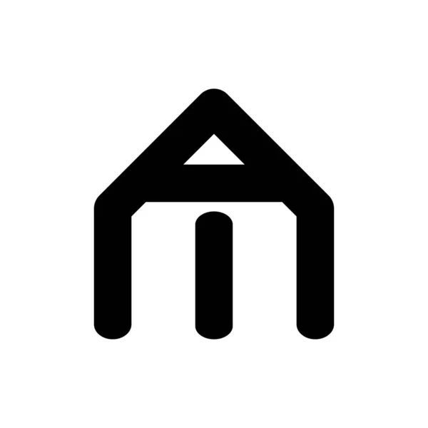 Дом с вектором дизайна логотипа буквы АМ — стоковый вектор