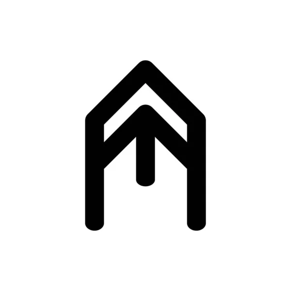 Вектор дизайна логотипа UP ARROW — стоковый вектор