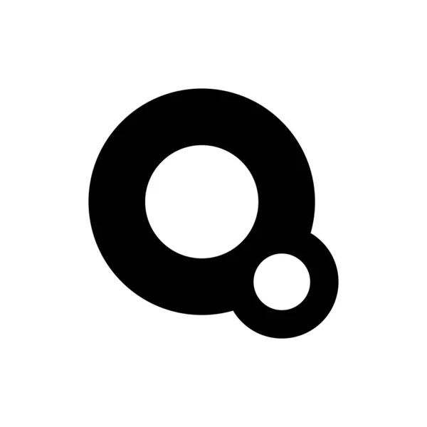 Q Brev Logo Design vektor – Stock-vektor