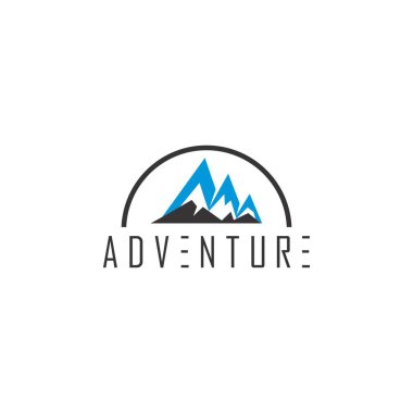 M harfi Mount Adventure logo tasarım vektörü