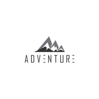 M harfi Mount Adventure logo tasarım vektörü