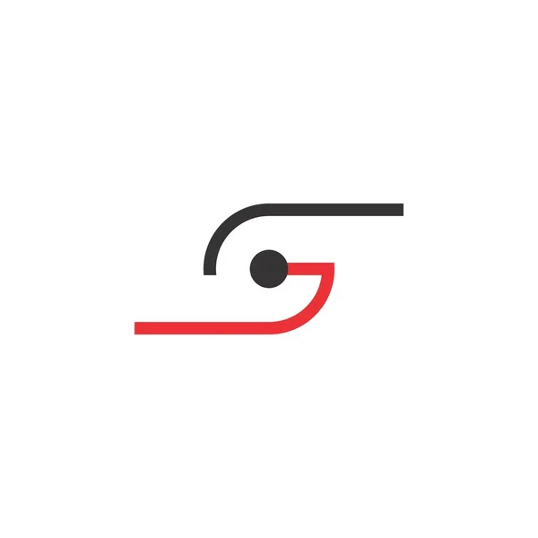 SG mektup logo tasarlamak vektör