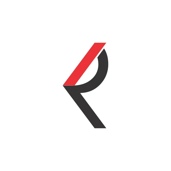 KR letter logo design vector — Stock Vector