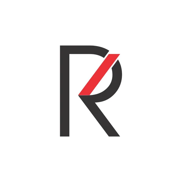 KR harf logo tasarım vektörü — Stok Vektör