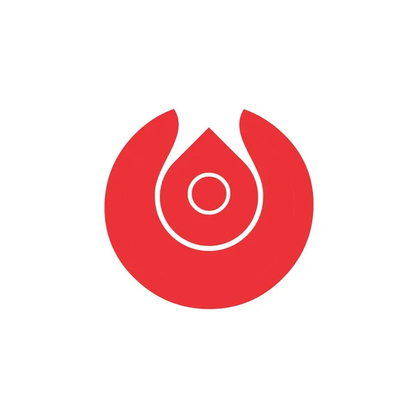 Blod donation Logotypdesign vektor — Stock vektor