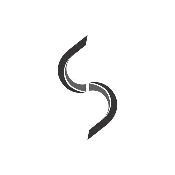 S carta 3D logotipo design vetor —  Vetores de Stock