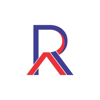 Ev yapımı logo tasarım vektörü ile R harfi