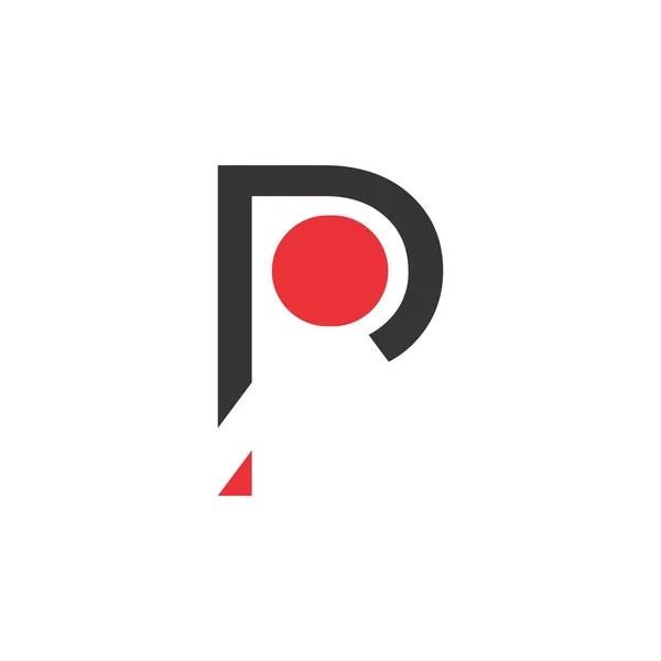 P Вектор оформления логотипа — стоковый вектор