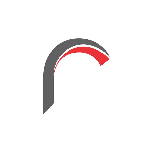 R litera 3D logo Projekt wektor — Wektor stockowy