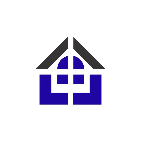 Home Edilizia logo vettoriale di progettazione — Vettoriale Stock