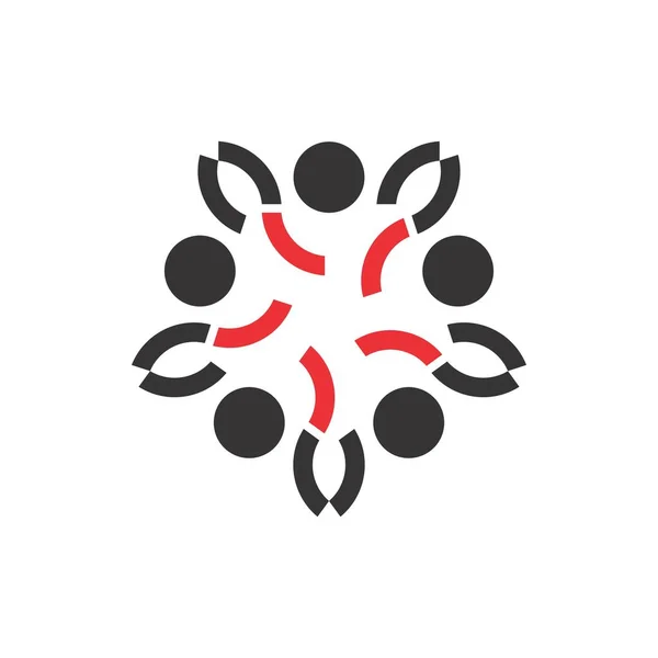Вектор дизайну логотипу групи людей — стоковий вектор