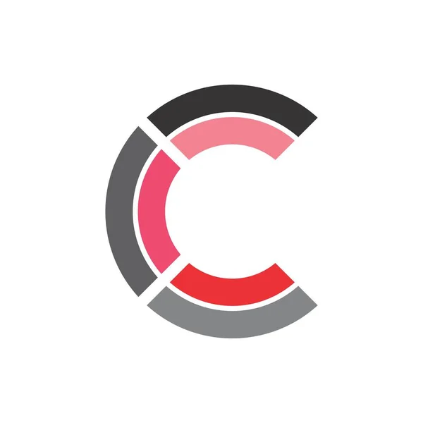 C letra logo diseño vector — Vector de stock