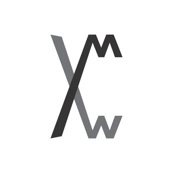 XMW litery logo Projekt wektor — Wektor stockowy