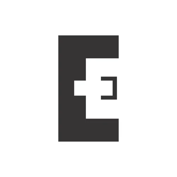 Ecレターロゴデザインベクトル — ストックベクタ