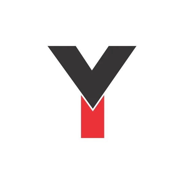 Y Buchstabe Logo Design Vektor — Stockvektor