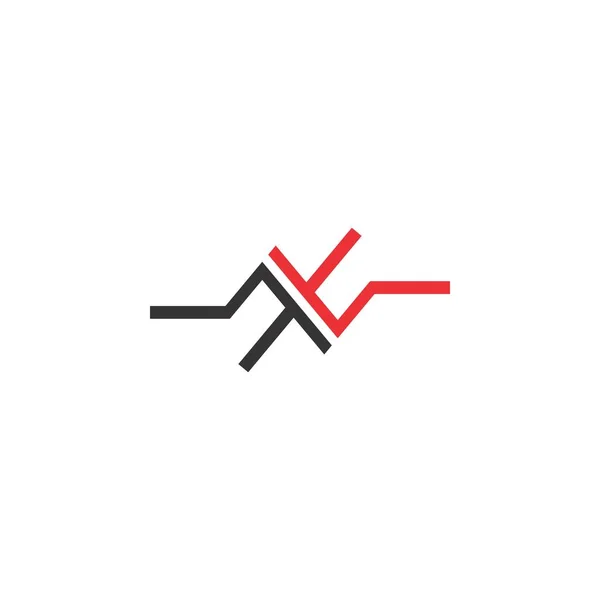 Вектор дизайну логотипу мт — стоковий вектор