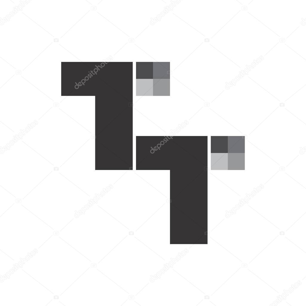 TT letter logo design vector