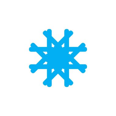 Blue Star buz serin logo tasarım vektör